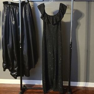 Jumpsuit with custom overskirt